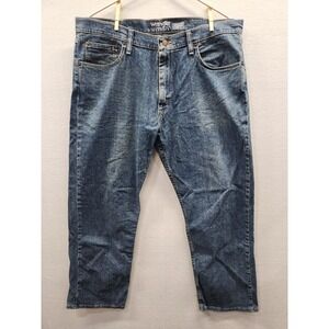 Wrangler Reserve‎ Advanced Comfort Men's Jeans 36x29 Straight Blue Stretch Denim